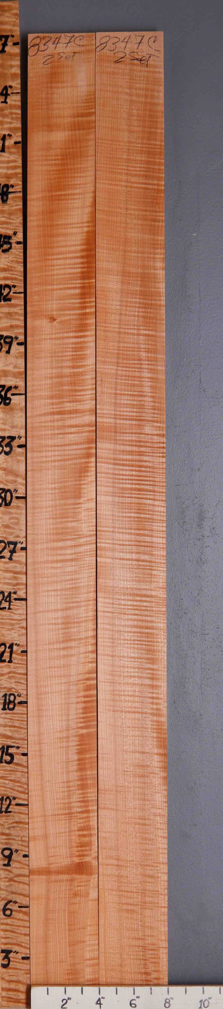 5A Curly Maple 2 Board Set Lumber 8" X 57" X 5/4 (NWT-8347C)