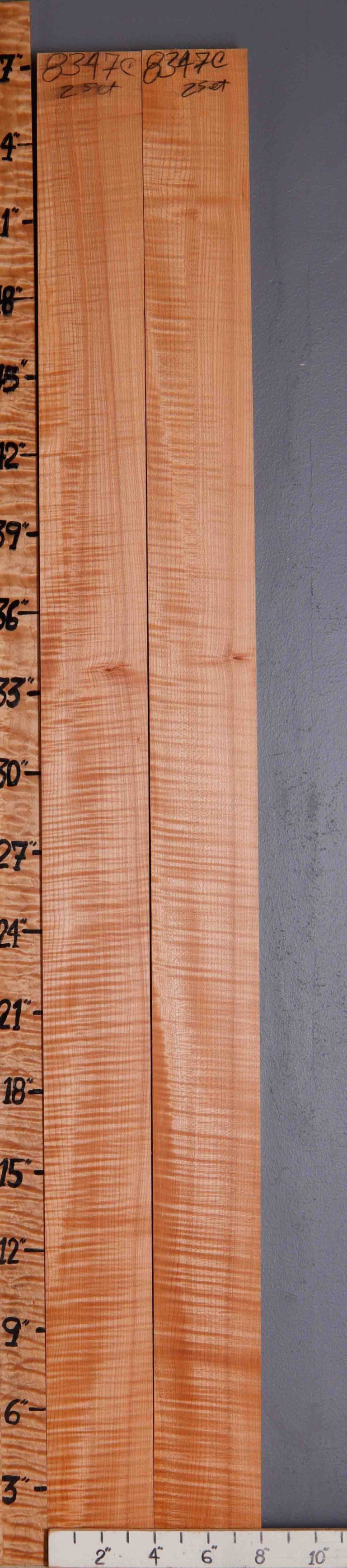5A Curly Maple 2 Board Set Lumber 8" X 57" X 5/4 (NWT-8347C)