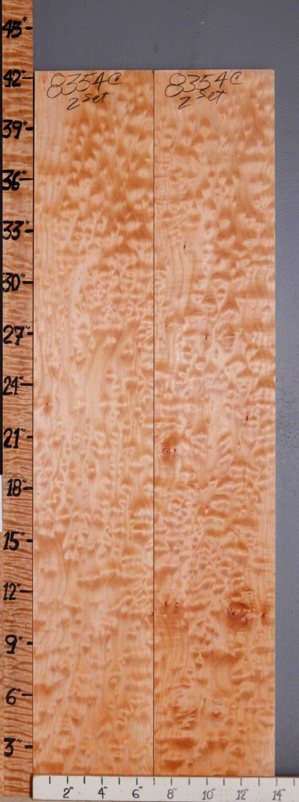 5A Quilted Maple 2 Board Set Lumber 14" X 42" X 5/4 (NWT-8354C)