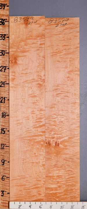 5A Quilted Maple 2 Board Set Lumber 13"1/4 X 36" X 5/4 (NWT-8359C)
