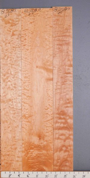 5A Quilted Maple 3 Board Set Lumber 15"3/4 X 36" X 4/4 (NWT-8368C)