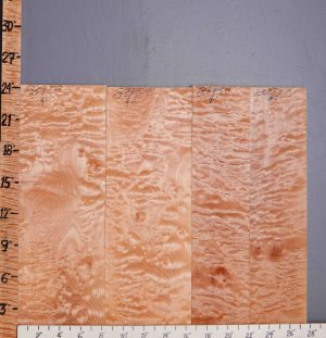 5A Quilted Maple 4 Board Set Lumber 27"3/4 X 24" X 4/4 (NWT-8395C)