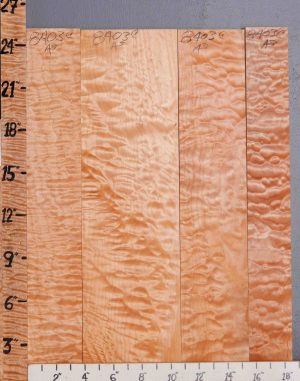 Musical Quilted Maple 4 Board Set 18"1/2 X 24" X 4/4 (NWT-8403C)