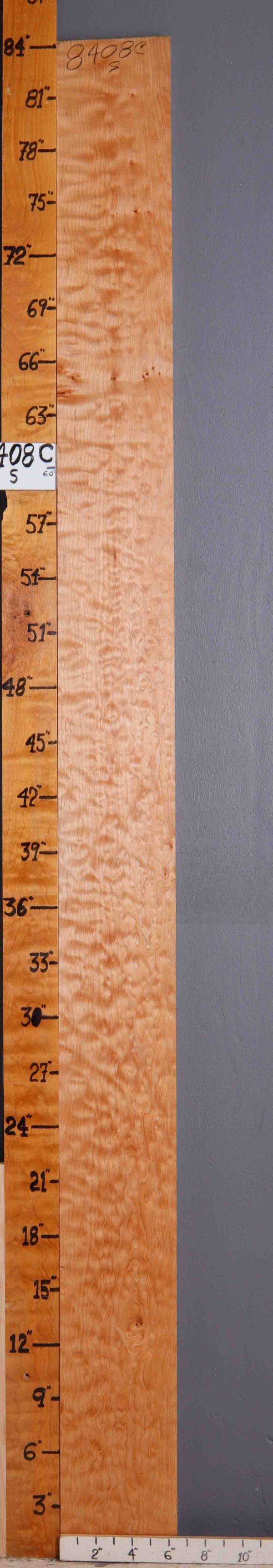 4A Quilted Maple Lumber 6"3/8 X 84" X 7/4 (NWT-8408C)