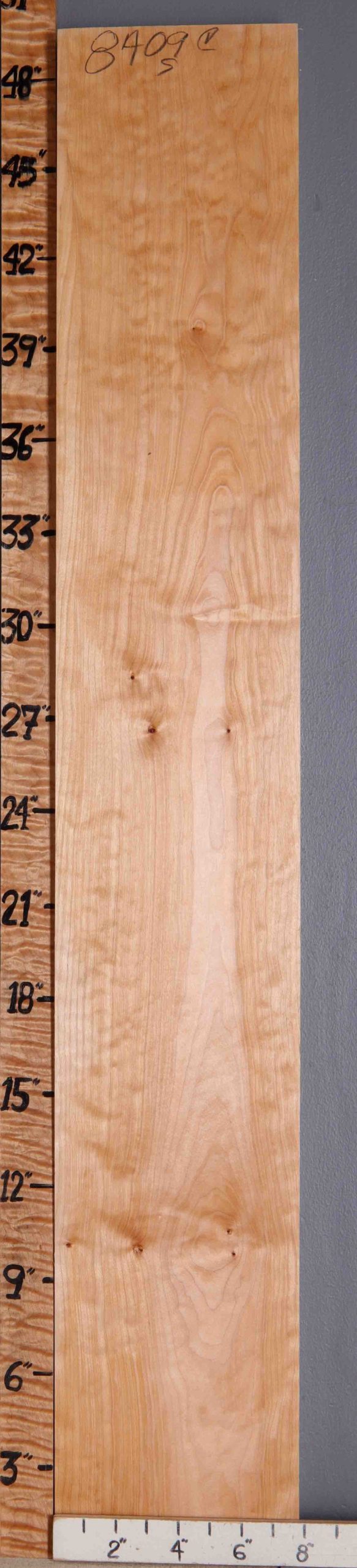 4A Quilted Maple Lumber 7"3/4 X 49" X 7/4 (NWT-8409C)