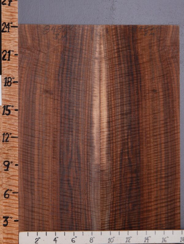 Musical Curly Claro Walnut Microlumber Bookmatch 18" X 24" X 1/8 (NWT-8481C)