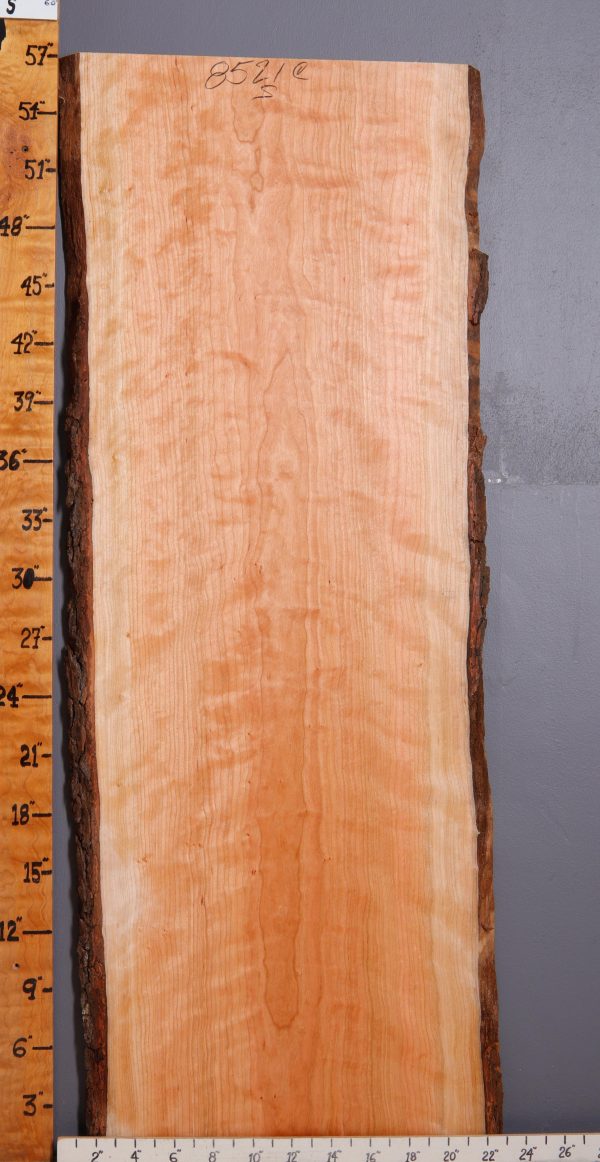 5A Curly Cherry Lumber with Live Edge 20" X 57" X 5/4 (NWT-8521C)