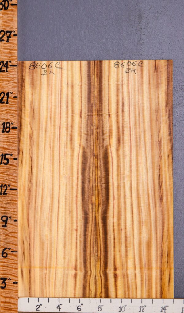 Musical Striped Myrtlewood Bookmatch Microlumber 15"7/8 X 24" X 1/8 (NWT-8606C) - Image 2