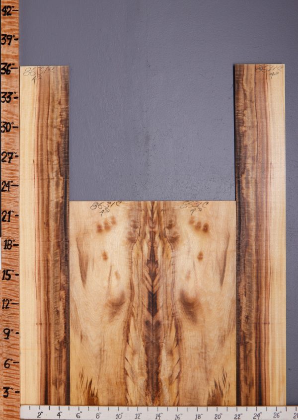 Musical Striped Myrtlewood Acoustic Back and Side Set (NWT-8631C) Bookmatched Back - 17" X 22" X .160" 2 Sides - 10" X 36" X .160"