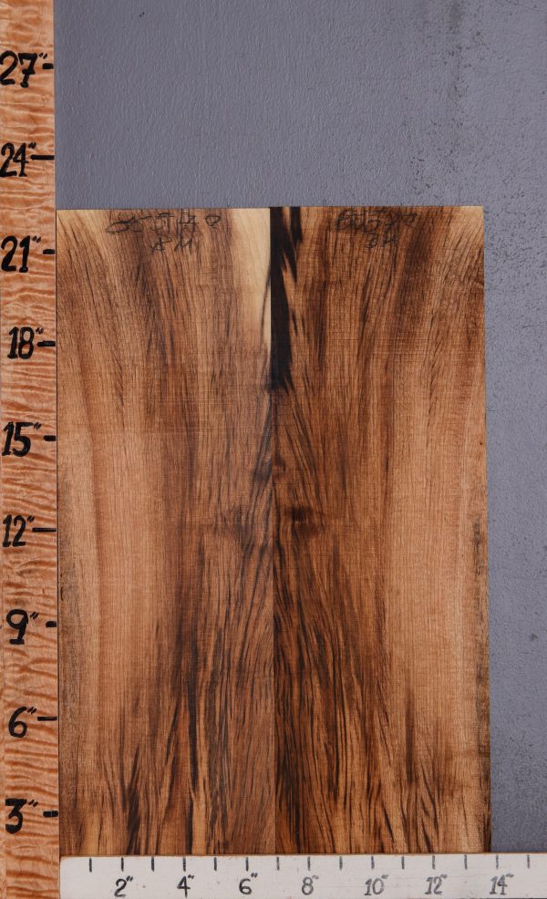5A Striped Curly Myrtlewood Microlumber Bookmatch 13"3/4 X 22" X 1/8 (NWT-8657C)