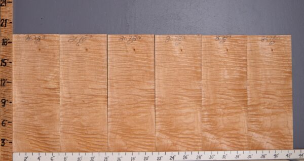 Musical Quilted Maple 6 Board Set Microlumber 43" X 19" X 1/4" (NWT-8678C)