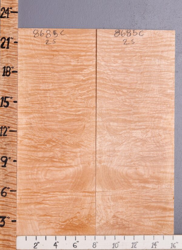 Musical Quilted Maple Bookmatch Microlumber 16"1/8 X 22" X 1/4" (NWT-8685C) - Image 2