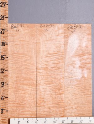 Musical Quilted Maple 3 Board Set Microlumber 19"1/4 X 22" X 1/4" (NWT-8689C