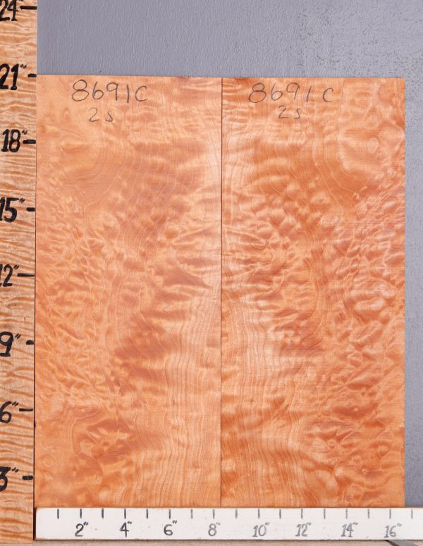Musical Quilted Maple Bookmatch Microlumber 16"3/4 X 21" X 1/4" (NWT-8691)
