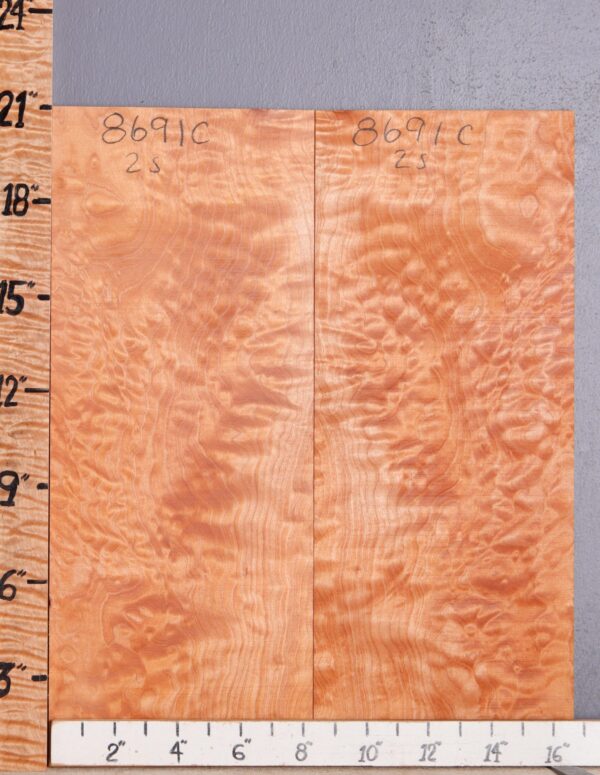 Musical Quilted Maple Bookmatch Microlumber 16"3/4 X 21" X 1/4" (NWT-8691C) - Image 2