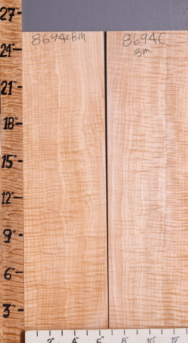 Musical Curly Maple Bookmatch Microlumber 13"1/2 X 25" X 1/4" (NWT-8694C) - Image 2