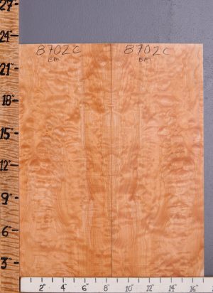 Musical Curly Maple Bookmatch Microlumber 17"1/4 X 23" X 1/4" (NWT-8702C)