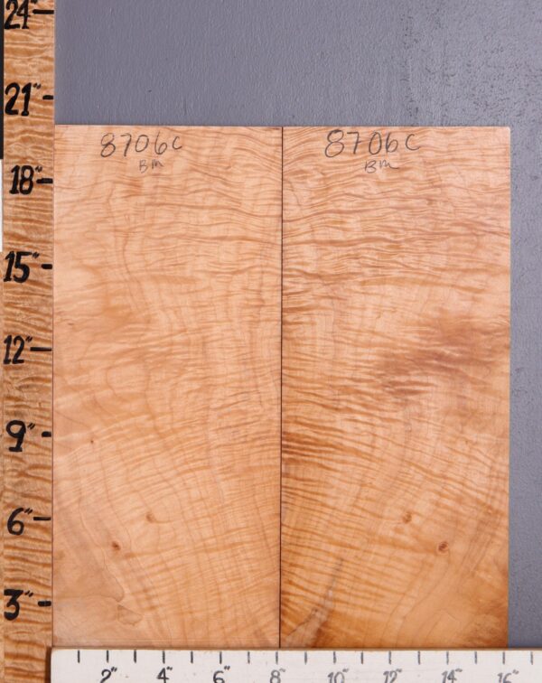 Musical Curly Maple Bookmatch Microlumber 16"1/4 X 19" X 1/4" (NWT-8706C) - Image 2