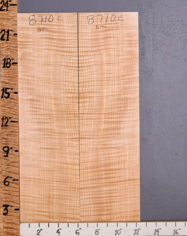 Musical Curly Maple Bookmatch Microlumber 12"3/8 X 23" X 1/4" (NWT-8710C) - Image 2