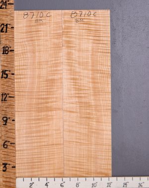 Musical Curly Maple Bookmatch Microlumber 12"3/8 X 23" X 1/4" (NWT-8710C)