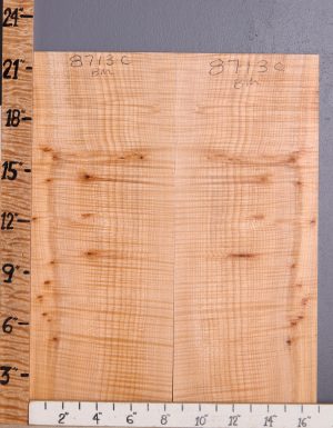 Musical Curly Maple Bookmatch Microlumber 16"7/8 X 21" X 1/4" (NWT-8713C)