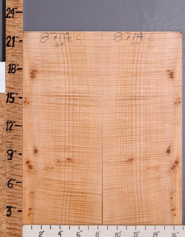 Musical Curly Maple Bookmatch Microlumber 16"7/8 X 22" X 1/4" (NWT-8714C) - Image 2