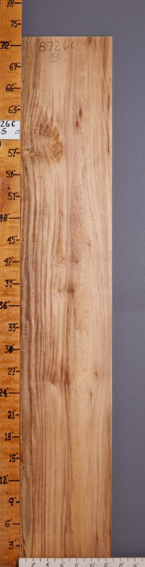 5A Curly Myrtlewood Lumber 12"3/4 X 73" X 4/4 (NWT-8726C)