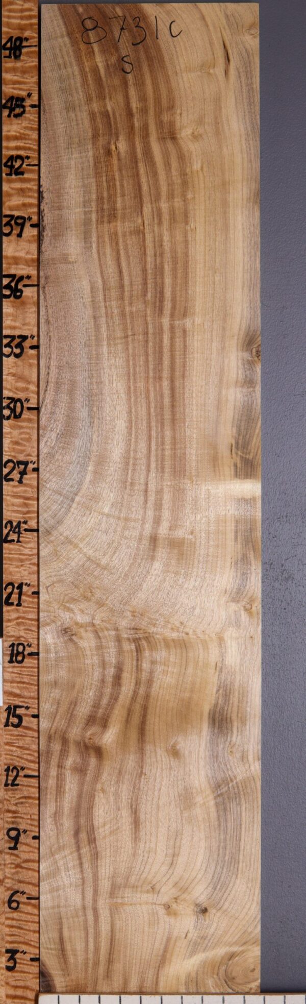 5A Curly Myrtlewood Lumber 10"3/4 X 50" X 4/4 (NWT-8731C) - Image 2