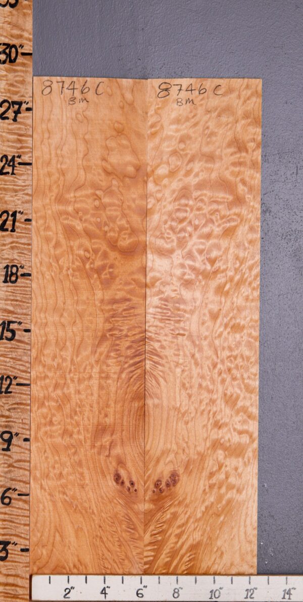 Musical Quilted Maple Microlumber Bookmatch 12"1/2 X 28" X 1/8 (NWT-8746C) - Image 2