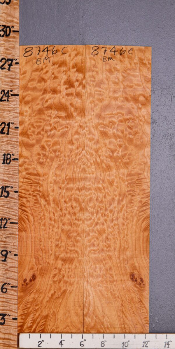 Musical Quilted Maple Microlumber Bookmatch 12"1/2 X 28" X 1/8 (NWT-8746C)