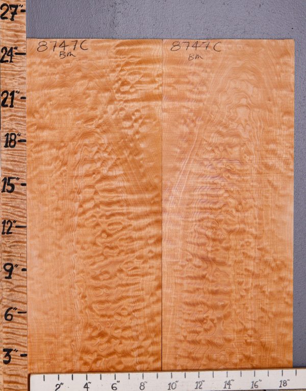 5A Quilted Maple Microlumber Bookmatch 19" X 25" X 1/4 (NWT-8747C)