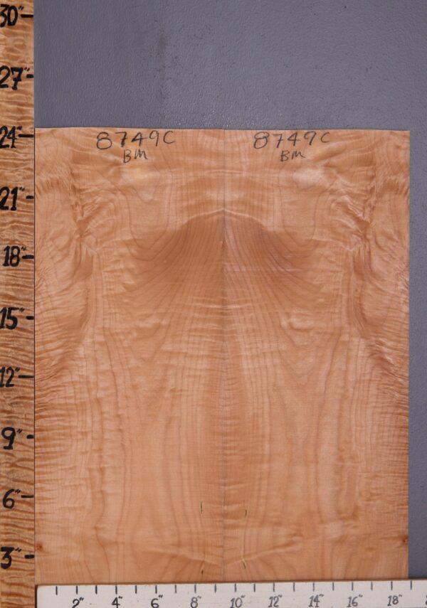 Musical Curly Maple Microlumber Bookmatch 19" X 24" X 1/4 (NWT-8749C)