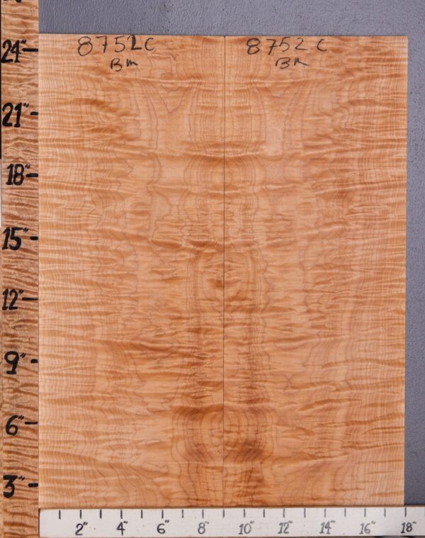 Musical Curly Maple Microlumber Bookmatch 18"1/8 X 24" X 1/4 (NWT-8752C)