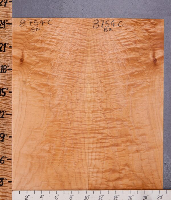 Musical Curly Maple Microlumber Bookmatch 20"5/8 X 24" X 1/4 (NWT-8754C) - Image 2