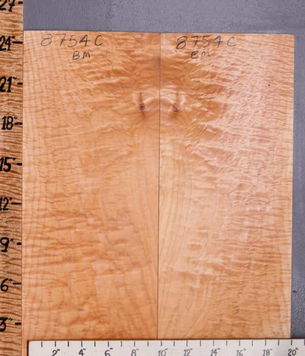 Musical Curly Maple Microlumber Bookmatch 20"5/8 X 24" X 1/4 (NWT-8754C)