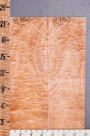 5A Curly Maple Microlumber Bookmatch 13"7/8 X 22" X 1/4 (NWT-8760C)