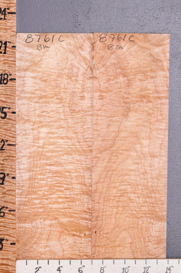 Musical Curly Maple Microlumber Bookmatch 13"7/8 X 22" X 1/4 (NWT-8761C) - Image 2