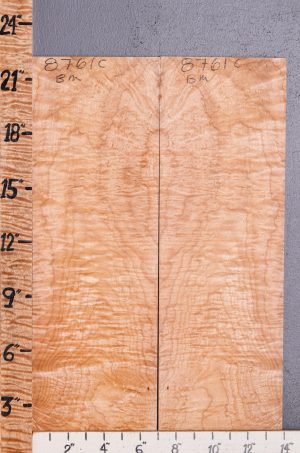 5A Curly Maple Microlumber Bookmatch 13"7/8 X 22" X 1/4 (NWT-8761C)