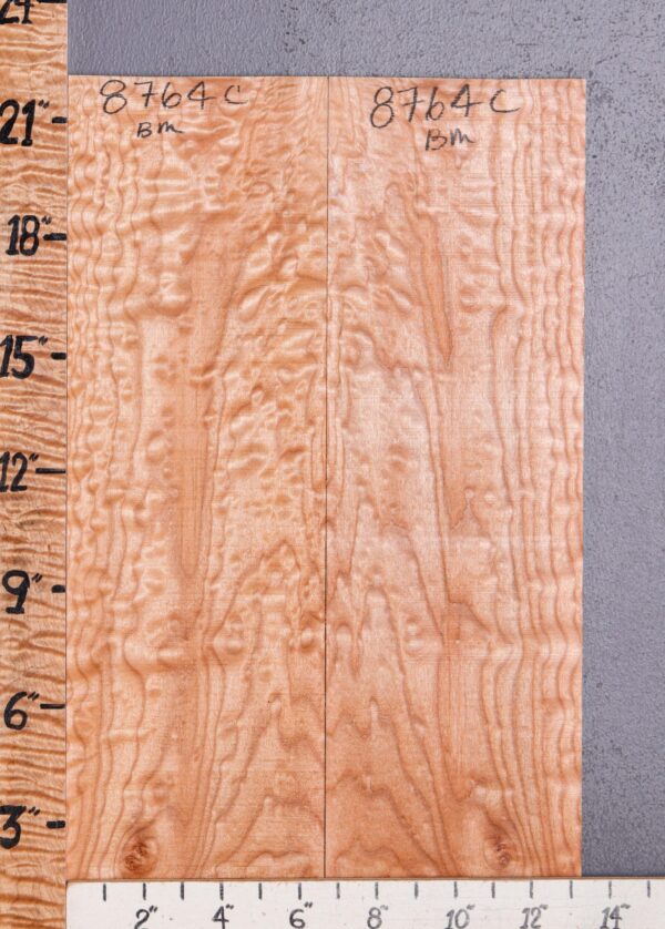 Musical Curly Maple Microlumber Bookmatch 13"1/4 X 22" X 1/4 (NWT-8764C) - Image 2