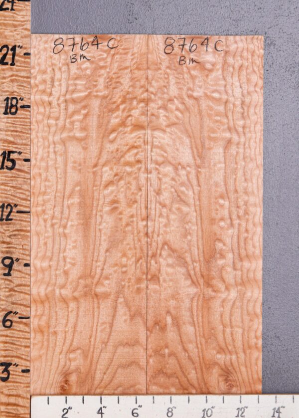 Musical Curly Maple Microlumber Bookmatch 13"1/4 X 22" X 1/4 (NWT-8764C)