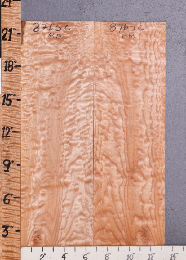 Musical Curly Maple Microlumber Bookmatch 13"1/4 X 22" X 1/4 (NWT-8765C) - Image 2