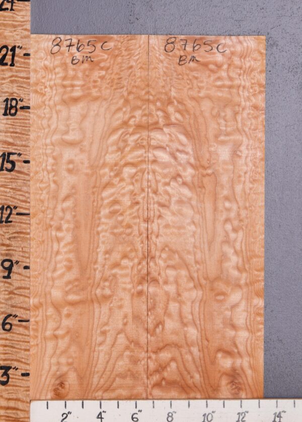 Musical Curly Maple Microlumber Bookmatch 13"1/4 X 22" X 1/4 (NWT-8765C)