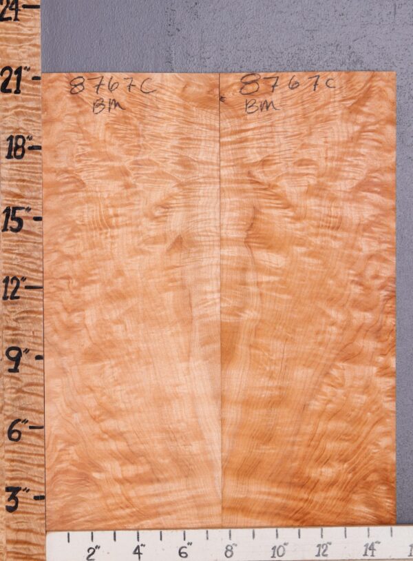 Musical Curly Maple Microlumber Bookmatch 15"1/4 X 21" X 1/4 (NWT-8767C) - Image 2