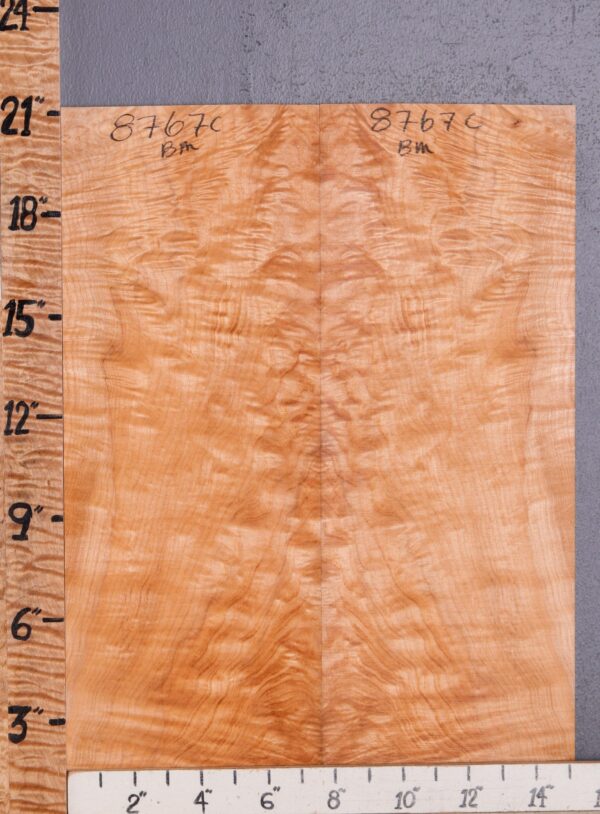 Musical Curly Maple Microlumber Bookmatch 15"1/4 X 21" X 1/4 (NWT-8767C)