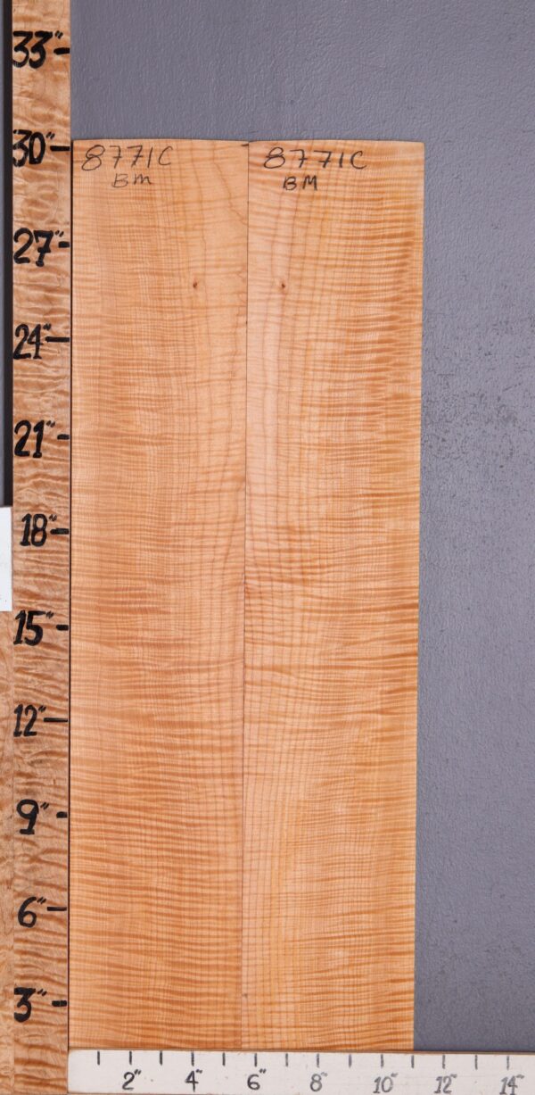 Musical Curly Maple Microlumber Bookmatch 11" X 30" X 1/4 (NWT-8771C) - Image 2