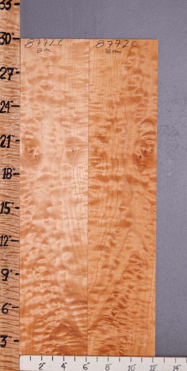 Musical Quilted Maple Microlumber Bookmatch 12"1/4 X 29" X 1/4 (NWT-8772C) - Image 2