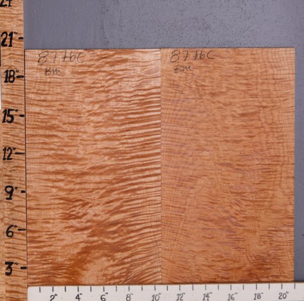 Musical Curly Maple Microlumber Bookmatch 19" X 21" X 1/4 (NWT-8776C) - Image 2