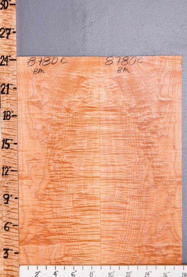 Musical Curly Maple Microlumber Bookmatch 17"7/8 X 24" X 1/4 (NWT-8780C)