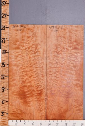 Musical Red Heart Quilted Maple Microlumber Bookmatch 18"1/4 X 24" X 1/4 (NWT-8793C)