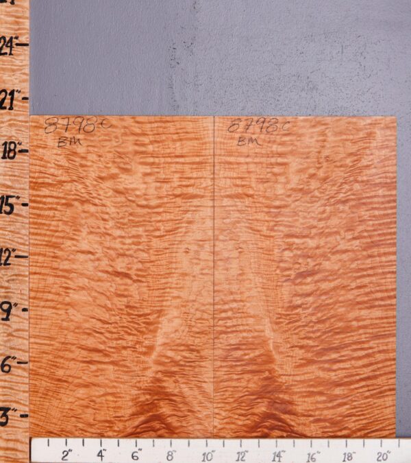 Musical Quilted Curly Maple Microlumber Bookmatch 21" X 19" X 1/8 (NWT-8798C) - Image 2